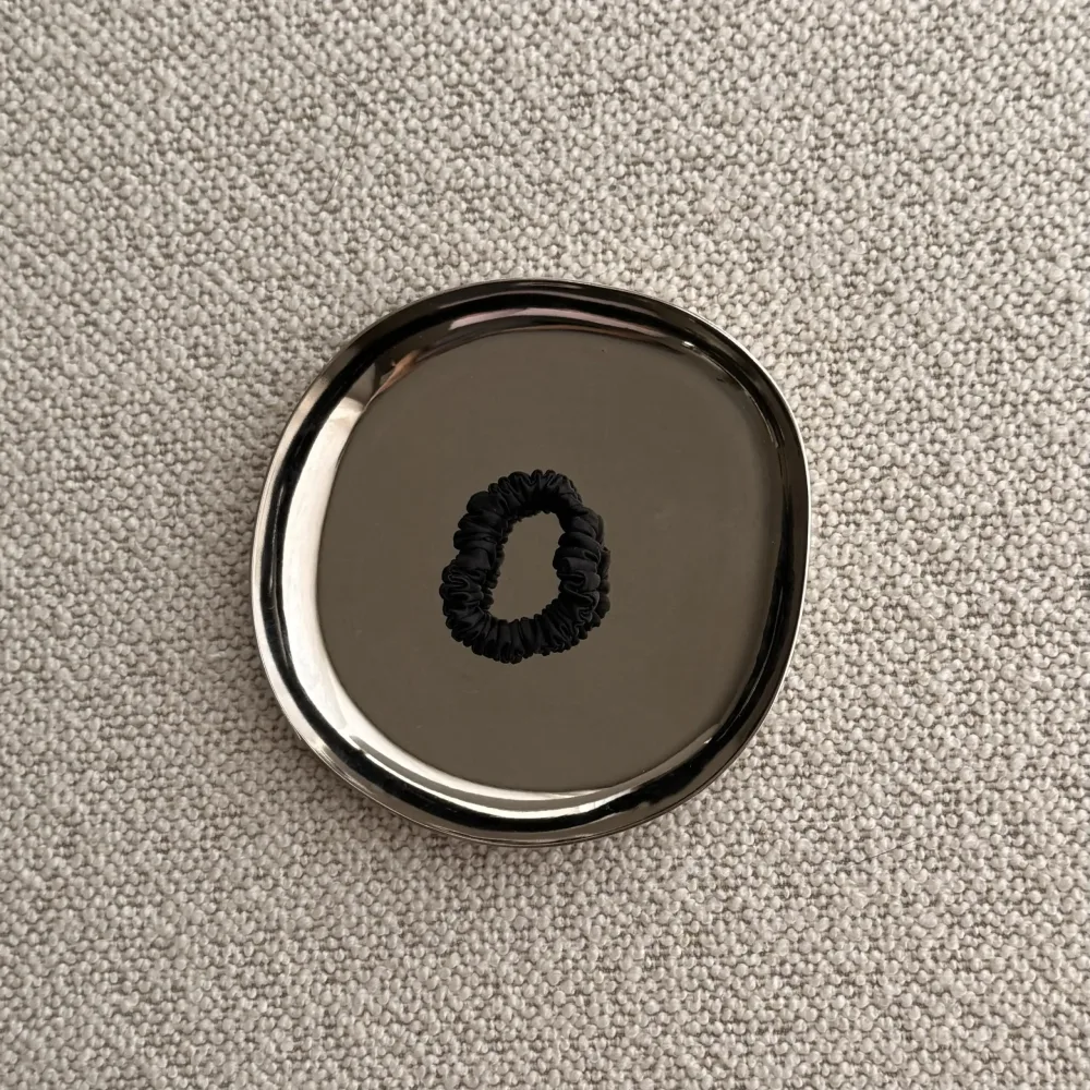 Seidenscrunchie Mini – Schwarz