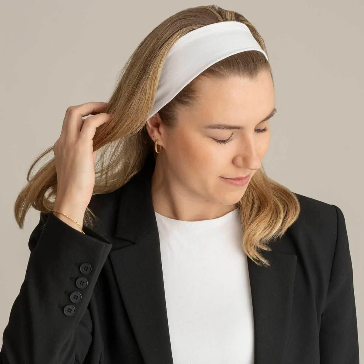 Haarband: Weiß